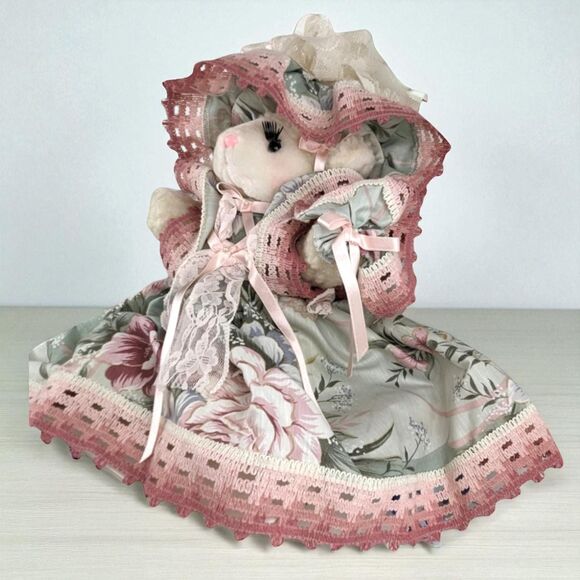 Vintage 1992 Handcrafted Plush Lamb: Corrie Ruth Collectible Stuffed Animal - Picture 1 of 5